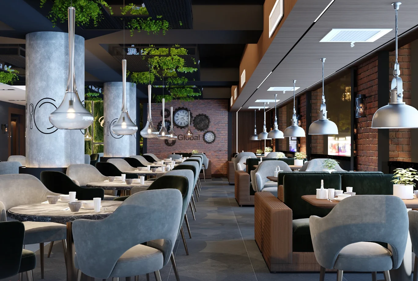 Global Restaurant – Restaurant Tasarım projesi
