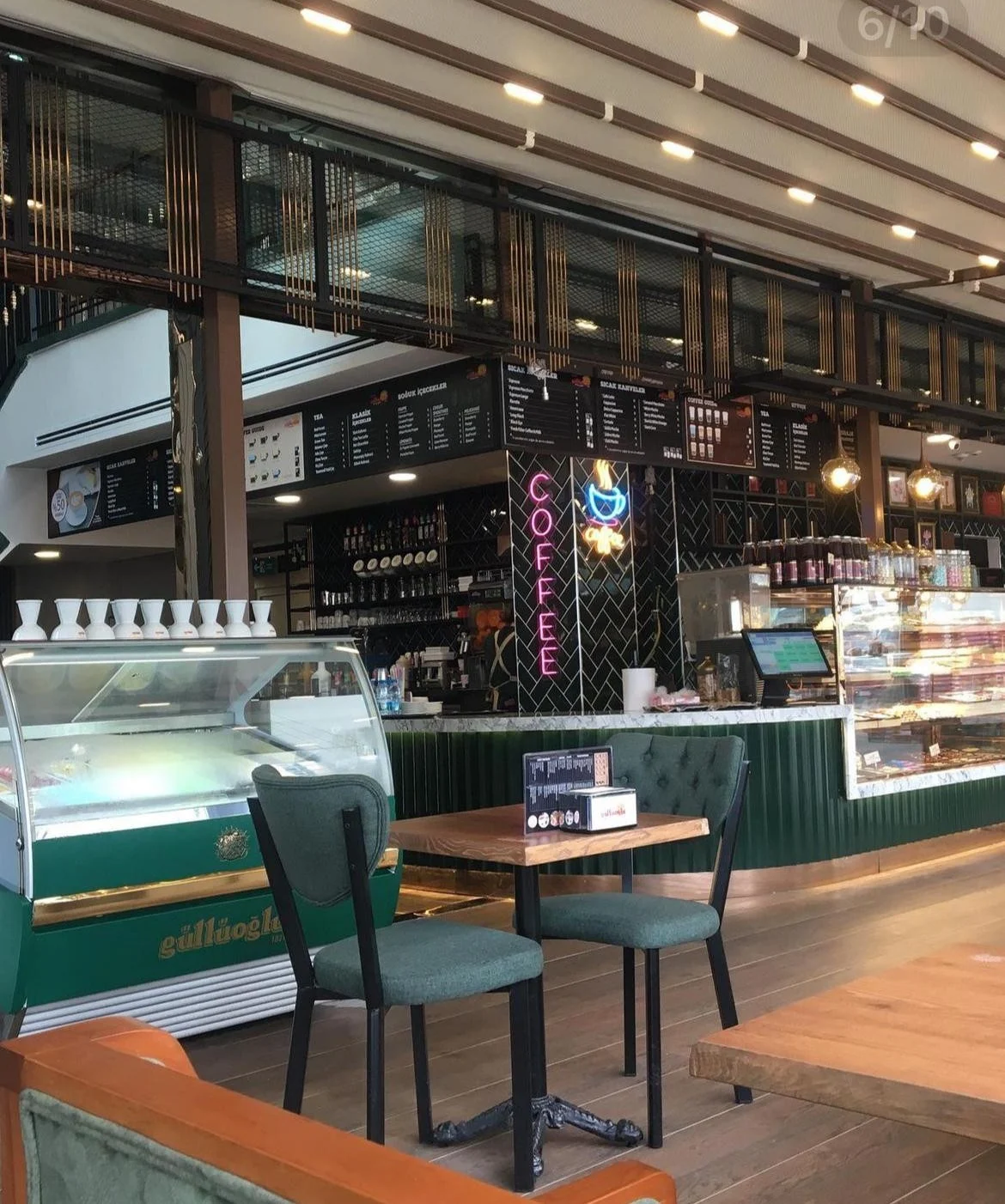 Güllüoğlu-Yda Center – Restaurant Tasarım projesi