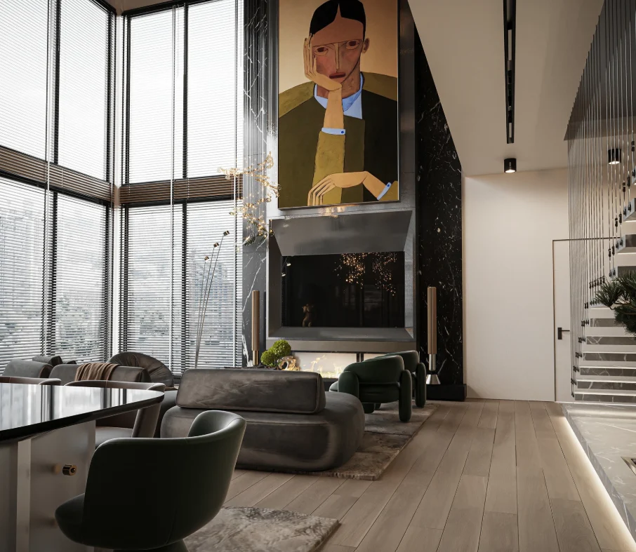 Loft Daire Projesi – Villa-Konut Tasarım projesi